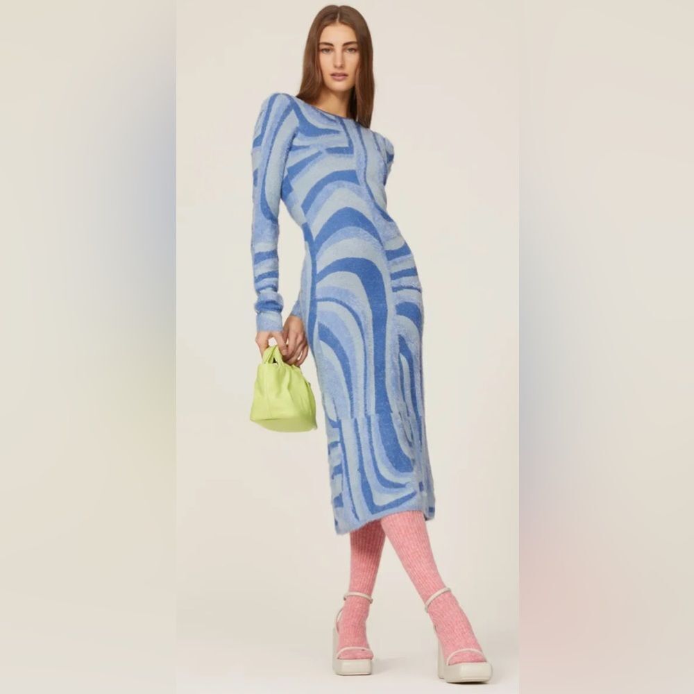 House of Sunny Blue Moon Sweater Dress Size 4
